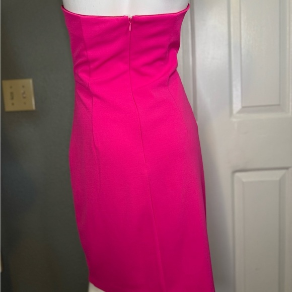 Alexia Admor Strapless Ruffle Hot Pink /M.  #124 - Picture 8 of 14